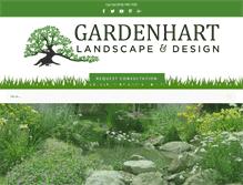 Tablet Screenshot of gardenhartlandscapedesign.com